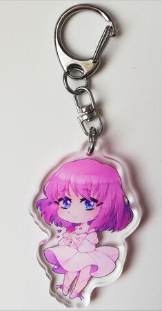 2" Acrylic Keychain (art by @CeciHimeVT on Twitter)