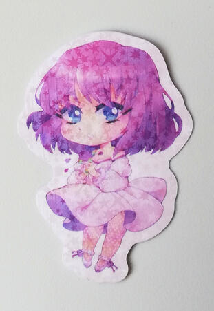 2" Holographic Sticker (art by @CeciHimeVT on Twitter)